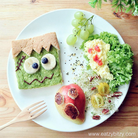 Frankenstein Food Art