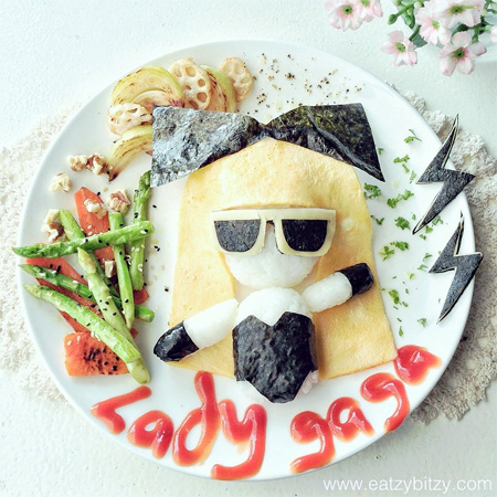 Lady Gaga Food Art