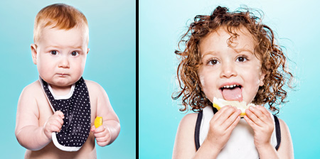 Babies Tasting Lemons