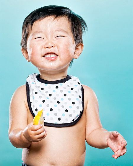 Babies Tasting Lemon