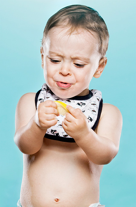 Babies Eating Lemon