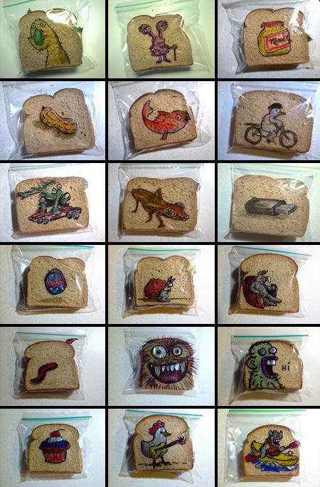 Sandwich Bag Drawings