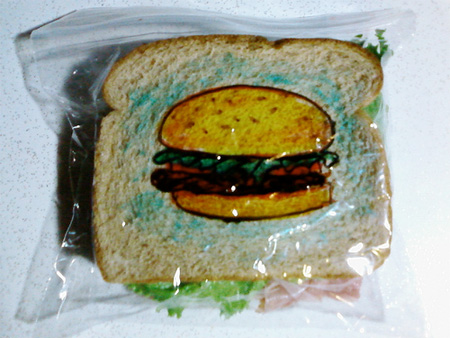 Sandwich Bag Drawings by David Laferriere