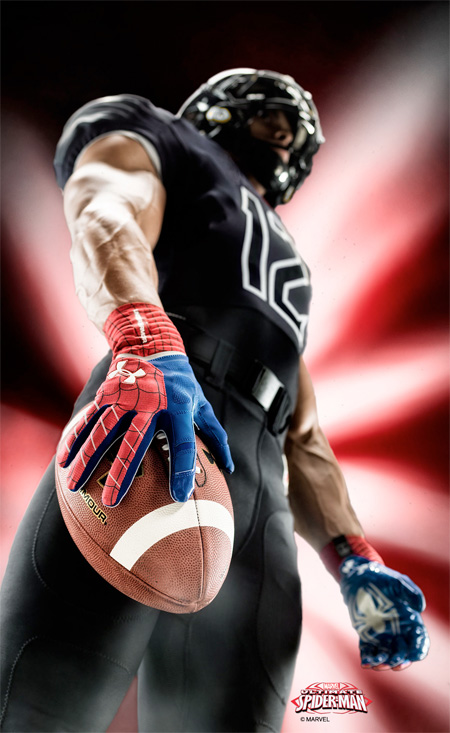 Spider-Man Football Gloves