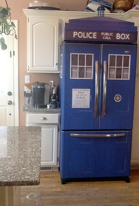 TARDIS Fridge Skin