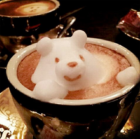 Coffee Foam Sculptures