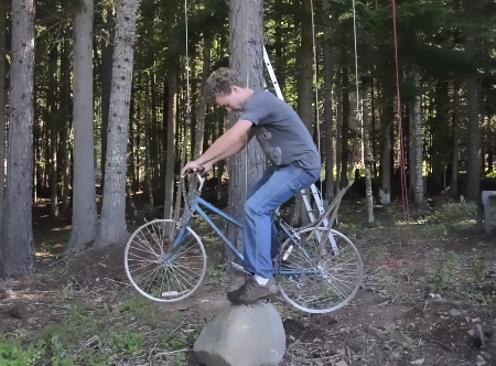 Bicycle Powered TreeHouse Elevator