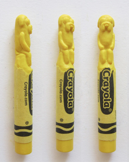 Carved Crayon Sculpture