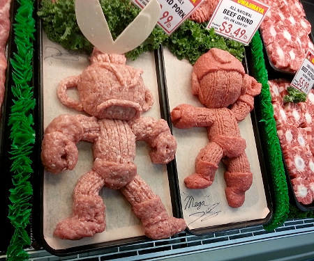 Ground Meat Sculpture