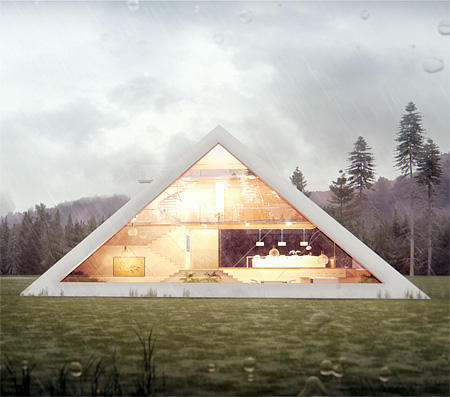 Pyramid Inspired House