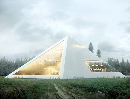 Pyramid Shaped House
