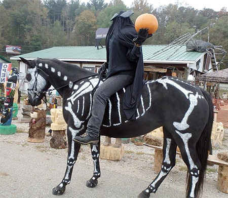 Painted Skeleton Horse