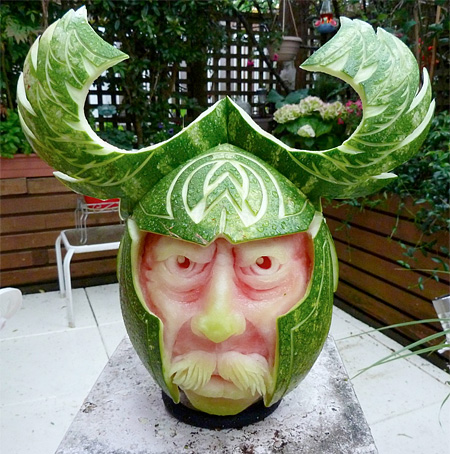 Halloween Watermelon Carvings