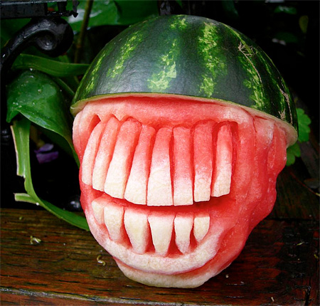 Watermelon Carvings by Clive Cooper