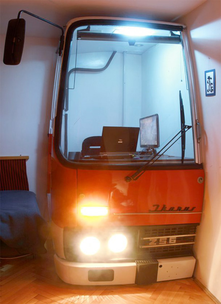 Bus Converted into Home Office