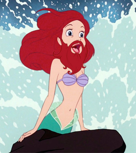 Bearded Disney Princesses