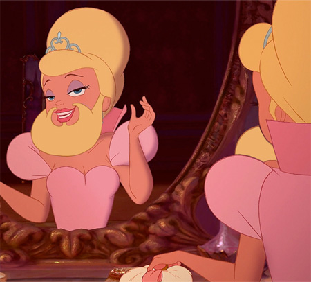 Disney Princesses with a Beard