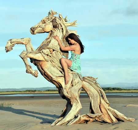 Driftwood Sculptures by Jeff Uitto