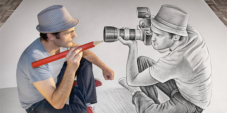 3D Drawings by Ben Heine