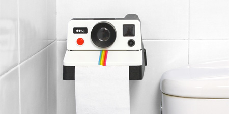 Polaroid Toilet Paper Holder