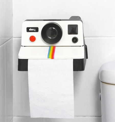 Polaroid Toilet Paper Dispenser