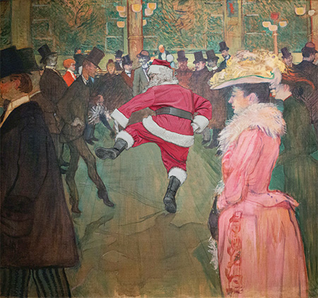 Santa Claus in Iconic Paintings