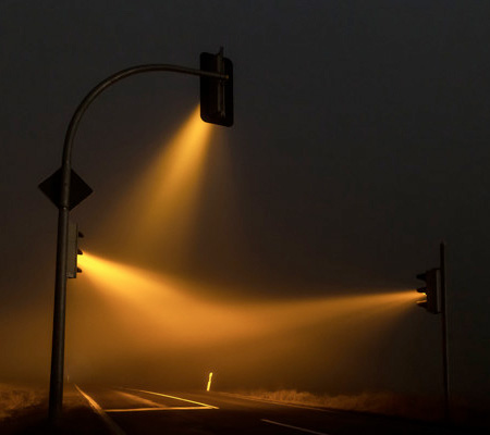 Traffic Lights at Night