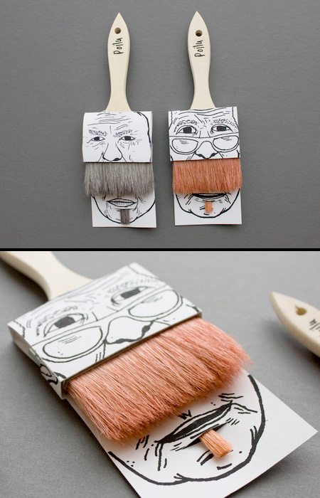 Mustache Paintbrushes