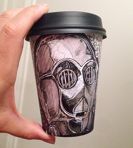 Coffee Cup Drawings by Miguel Cardona