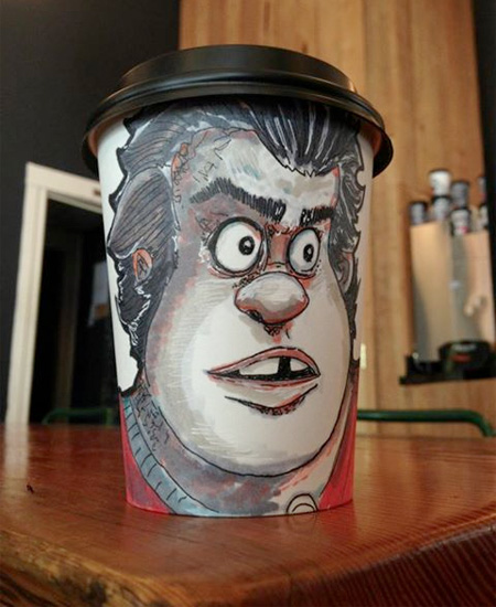 Art on Coffee Cups