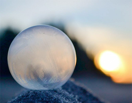 Frozen Soap Bubbles Photography