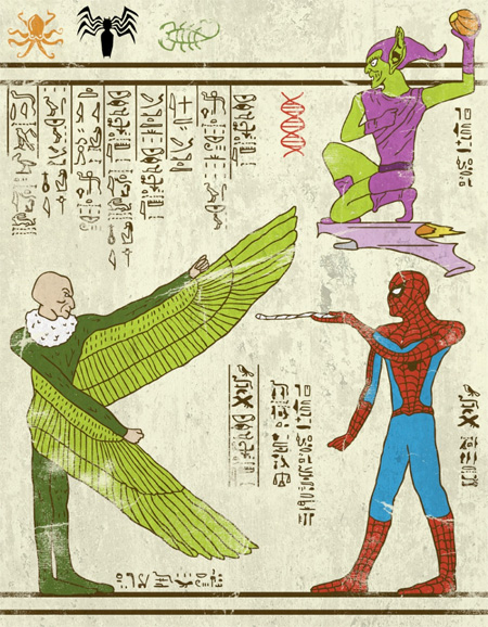 Ancient Paintings of Superheroes