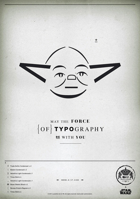 May the Force of Typography Be With You