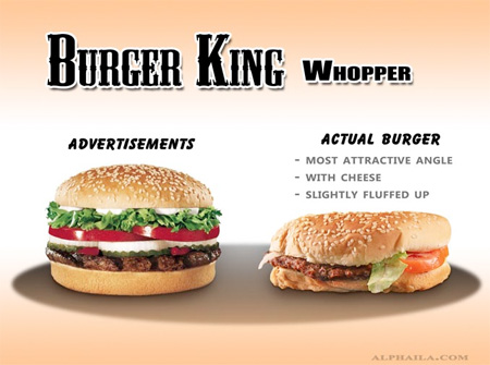 Advertisements vs Real Fast Food