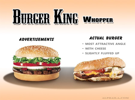 Advertisements vs Real Food