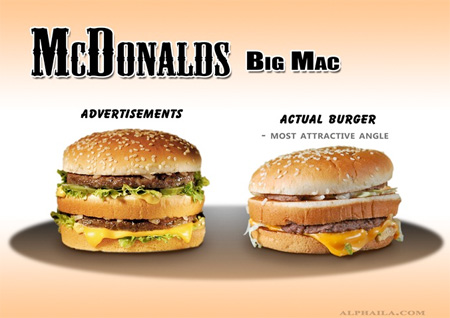 Advertising vs Real Food