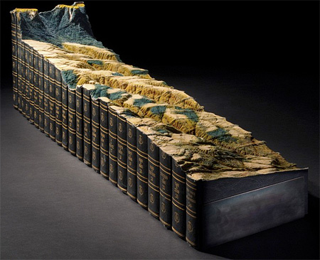 Landscape Carved into Encyclopedia Britannica