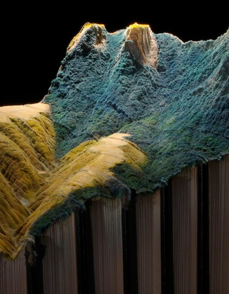 Mountains Carved into Books