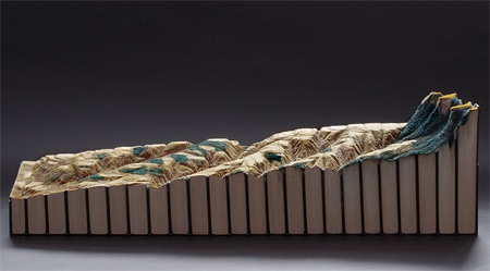 Guy Laramee Book Sculpture