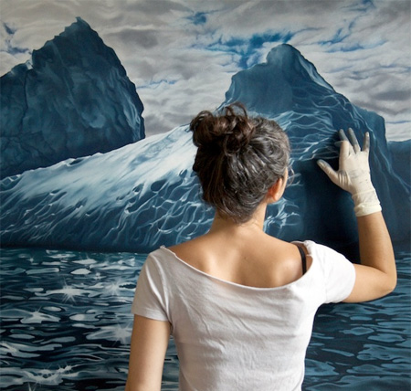 Iceberg Drawings by Zaria Forman