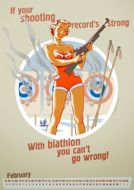 Olympics Pinup Calendar