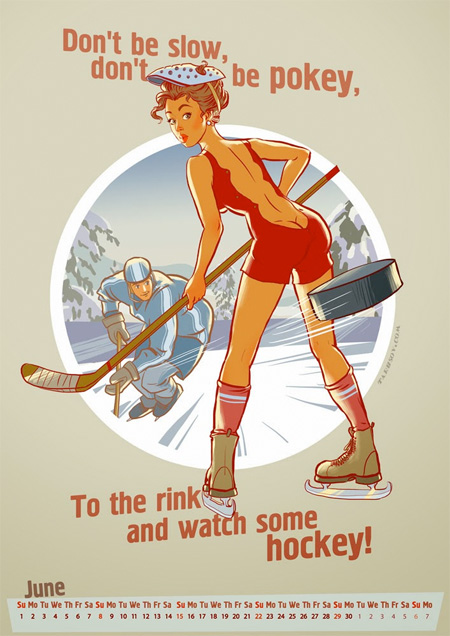 Olympic Pin-Up Calendar 2014