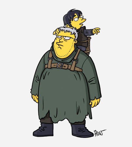 Hodor and Bran Stark