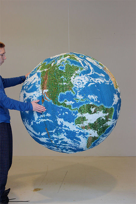 Globe Made of Matchsticks