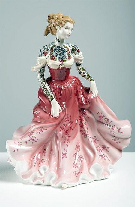 Tattooed Porcelain Figures