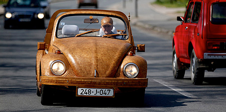 Wooden Volkswagen Beetle