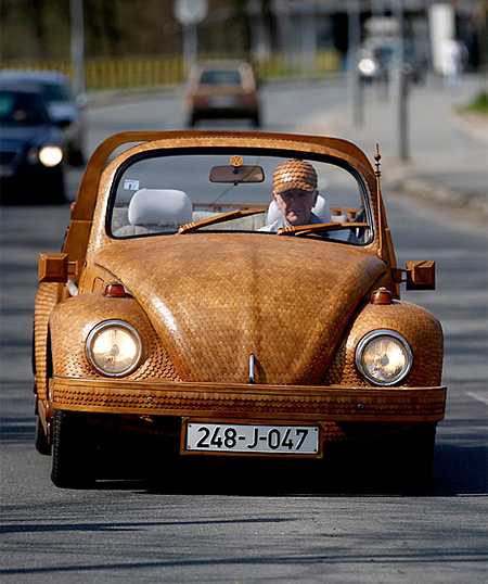 Wooden VW Beetle