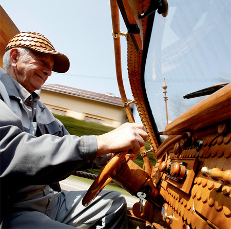 Momir Bojic Wooden Volkswagen Beetle