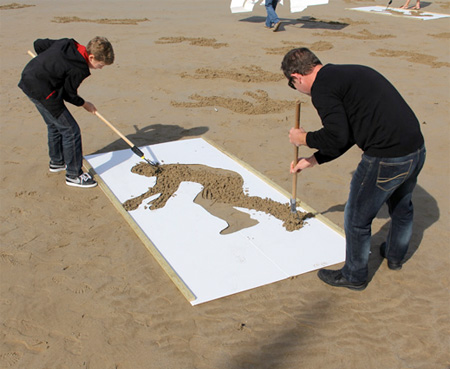 D-Day Sand Art