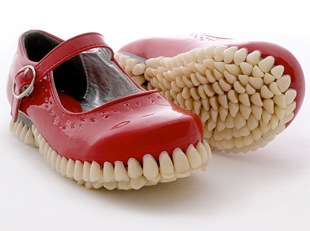 Mary Jane Shoes with Teeth